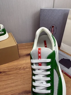 Alternative view of PRADA Sneakers & Trainers Patent Leather-Mesh (Green-White-Red) EU38-45 C00202606032969129