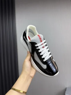 Alternative view of PRADA Sneakers & Trainers Patent Leather-Mesh (Navy-White-Red) EU38-45 C00202606032873129