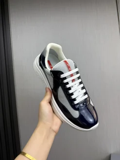 Alternative view of PRADA Sneakers & Trainers Patent Leather-Mesh (Navy-White-Red) EU38-45 C00202606032905129