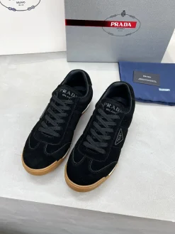 Alternative view of PRADA Sneakers & Trainers Suede (Black-White-Brown) EU35-45 C00202606032980129