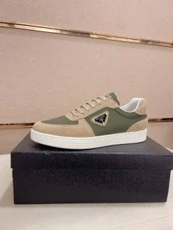 PRADA Sneakers & Trainers Suede-Leather (Khaki-Beige-White) EU38-44 B10202606032985109