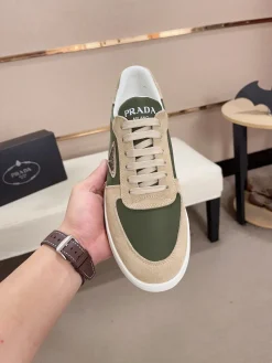 Alternative view of PRADA Sneakers & Trainers Suede-Leather (Khaki-Beige-White) EU38-44 B10202606032985109