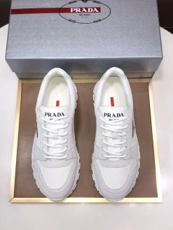 Alternative view of PRADA Sneakers & Trainers Suede-Leather (White) EU38-45 B80202606032989129