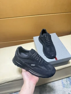 Alternative view of PRADA Sneakers & Trainers Suede-Mesh (Black) EU38-44 B80202606032991129