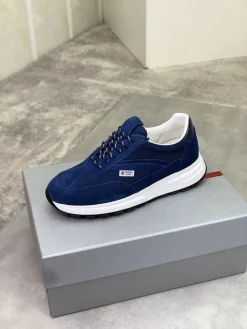 PRADA Sneakers & Trainers Suede-Mesh (Blue-White-Black) EU38-44 B80202606032994129