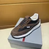 PRADA Sneakers & Trainers Suede-Mesh (Brown-Black-White) EU38-44 B80202606032995129
