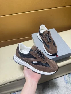 Alternative view of PRADA Sneakers & Trainers Suede-Mesh (Brown-Black-White) EU38-44 B80202606032995129