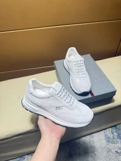 Alternative view of PRADA Sneakers & Trainers Suede-Mesh (White-Black) EU38-44 B80202606032997129