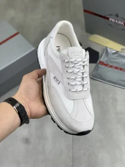 Alternative view of PRADA Sneakers & Trainers Suede-Mesh (White-Grey-Black) EU38-44 B80202606032998129
