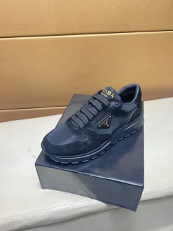 PRADA Sneakers & Trainers Suede-Nylon (Black-Gold) EU38-44 B80202606033000129