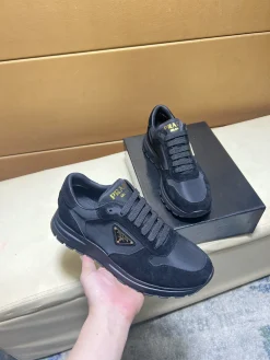 Alternative view of PRADA Sneakers & Trainers Suede-Nylon (Black-Gold) EU38-44 B80202606033000129