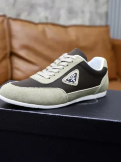 PRADA Sneakers & Trainers Suede-Nylon (Brown-Beige-White) EU38-44 B10202606033003109