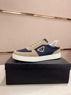 PRADA Sneakers & Trainers Suede-Nylon (Navy-Beige-White) EU38-44 B10202606033005109