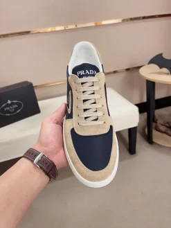 Alternative view of PRADA Sneakers & Trainers Suede-Nylon (Navy-Beige-White) EU38-44 B10202606033005109