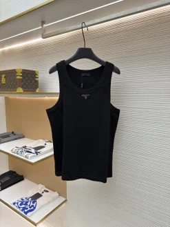 PRADA T-shirts & Vests Cotton (Black) S-XL A2020260613005879
