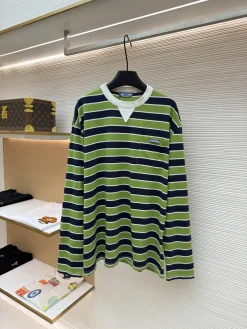 PRADA T-shirts & Vests Cotton (Green-Navy-White) 38-44 A2520260613030179