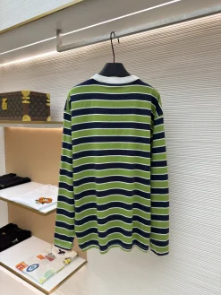 Alternative view of PRADA T-shirts & Vests Cotton (Green-Navy-White) 38-44 A2520260613030179