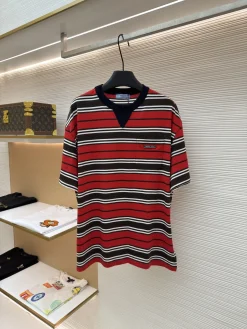 PRADA T-shirts & Vests Cotton (Red-Black-White-Navy) 36-42 A4020260613102889