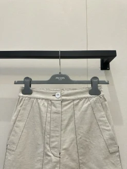 Alternative view of PRADA Trousers & Shorts Linen (Beige) S-M-L B15202606011636109