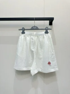 PRADA Trousers & Shorts Linen (White-Red) S-M-L B45202606011664119