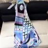 PUCCI Clothing Silk (Blue-Purple-Black-White) 36-42 F15202606010616219