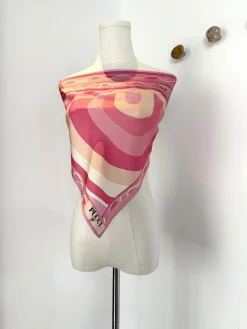 Alternative view of PUCCI Coats & Jackets Silk (Pink-White) One Size C25202606011860139