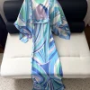 PUCCI Skirts & Dresses Silk (Blue-Green-Pink-Purple-White) 36-42 A020202606011220339