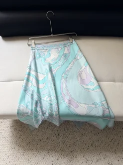 PUCCI Skirts & Dresses Silk (Lightblue-Purple-White) 36-42 D85202606010636179