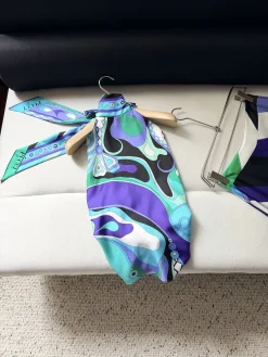 PUCCI Skirts & Dresses Silk (Purple-Green-Blue-Black-White) One Size C25202606011262139
