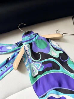 Alternative view of PUCCI Skirts & Dresses Silk (Purple-Green-Blue-Black-White) One Size C25202606011262139