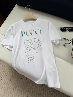 PUCCI T-shirts & Vests Cotton (White) S-XL A9520260601066199