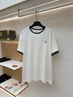 RALPH LAUREN T-shirts & Vests Cotton (White-Navy) S-XL A1520260613016279