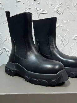 RICK OWENS Boots & Booties Leather (Black) EU39-46 D10202606033010159