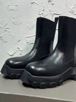 Alternative view of RICK OWENS Boots & Booties Leather (Black) EU39-46 D10202606033010159