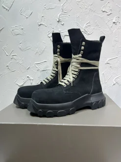 Alternative view of RICK OWENS Boots & Booties Suede (Black-Beige) EU39-46 D80202606033011179
