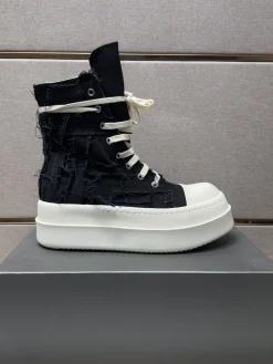 RICK OWENS Sneakers & Trainers Canvas (Black-White) EU35-47 B80202606033017129