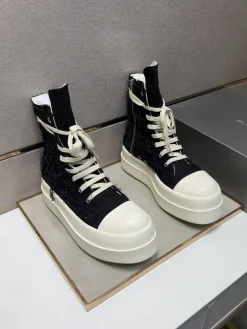 Alternative view of RICK OWENS Sneakers & Trainers Canvas (Black-White) EU35-47 B80202606033017129