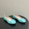 ROGER VIVIER Flats & Loafers Patent Leather (Light Blue) EU35-39 B90202606033022129