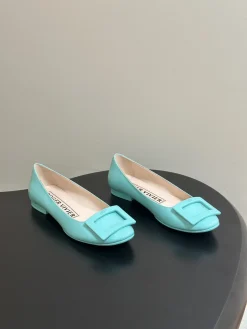 ROGER VIVIER Flats & Loafers Patent Leather (Light Blue) EU35-39 B90202606033022129