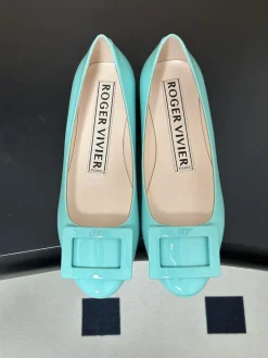 Alternative view of ROGER VIVIER Flats & Loafers Patent Leather (Light Blue) EU35-39 B90202606033022129