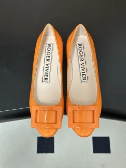 Alternative view of ROGER VIVIER Flats & Loafers Patent Leather (Orange) EU35-39 B90202606033023129
