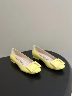 Alternative view of ROGER VIVIER Flats & Loafers Patent Leather (Yellow) EU35-39 B90202606033019129