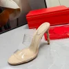 ROGER VIVIER Sandals & Mules Leather-PVC (Nude-Clear-Gold) EU35-39 B60202606033244119