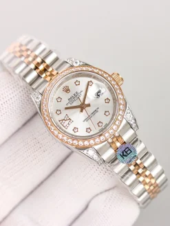 ROLEX Datejust Automatic (Silver-White-Brown-Pink Dial) 28mm A200202606040014409