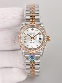 Alternative view of ROLEX Datejust Automatic (Silver-White-Brown-Pink Dial) 28mm A200202606040014409