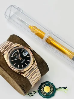ROLEX Day-date Automatic 3255 (Black Dial) 40mm A900202606040407609