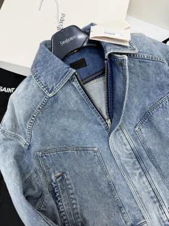 Alternative view of SAINT LAURENT Coats & Jackets Denim (Light blue) S-M-L D85202606010108179