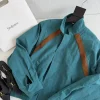 SAINT LAURENT Coats & Jackets Polyester (Teal-Brown) C95202606011071159