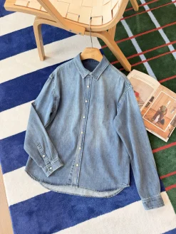 SAINT LAURENT Coats & Jackets Washed Denim S-M-L C45202606011830139