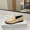 SAINT LAURENT Flats & Loafers Leather (Beige-Black) EU35-45 C20202606033046139
